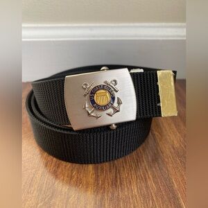 US Coast Guard Auxiliary Nylon and Metal Belt